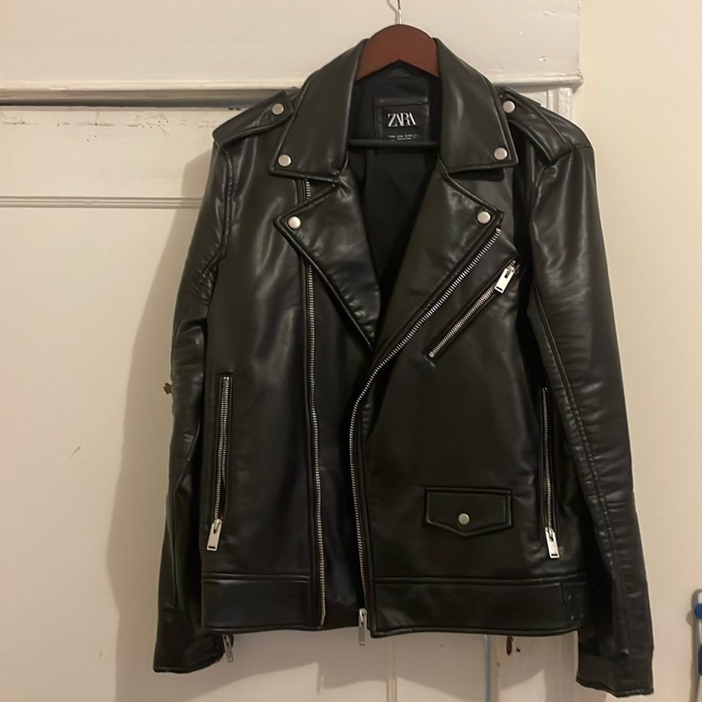 ZARA Men’s Leather Jacket Medium